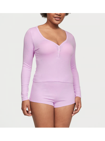 Піжама Ribbed Modal Henley Short Set