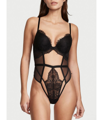 Боді Push-Up Cutout Lace Teddy Black