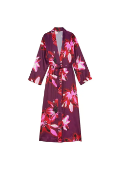 Халат Satin Long Robe Floral Print