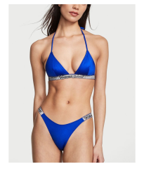 Купальник Shine Strap Triangle Bikini Set Blue Oar