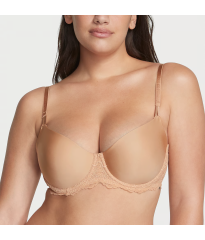 Бюстгальтер Wicked Unlined Smooth & Lace Balconette Bra Praline