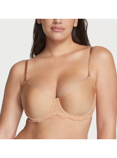 Бюстгальтер Wicked Unlined Smooth & Lace Balconette Bra Praline