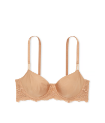 Бюстгальтер Wicked Unlined Smooth & Lace Balconette Bra Praline