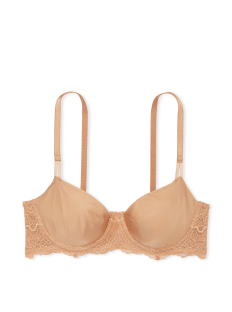 Бюстгальтер Wicked Unlined Smooth & Lace Balconette Bra Praline