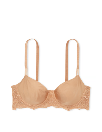 Бюстгальтер Wicked Unlined Smooth & Lace Balconette Bra Praline