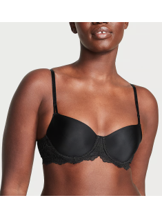 Бюст Wicked Unlined Smooth & Lace Balconette Bra Black