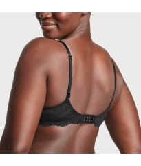 Комплект белья Wicked Unlined Smooth & Lace Balconette Bra Black