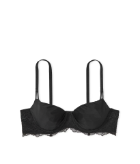 Комплект белья Wicked Unlined Smooth & Lace Balconette Bra Black