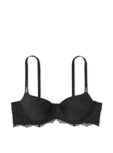 Комплект білизни Wicked Unlined Smooth & Lace Balconette Bra Black