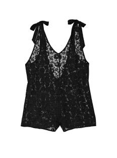 Ромпер Swim Crochet Lace Romper Cover-Up Black