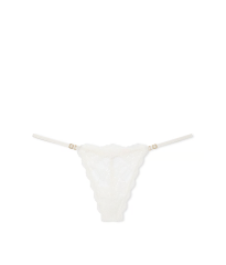 Трусики Lace Adjustable V-String Panty White