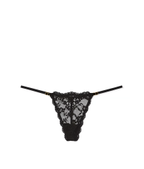 Трусики Lace Adjustable V-String Panty Black