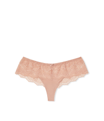 Трусики Lace Trim Hipster Thong Panty Blush