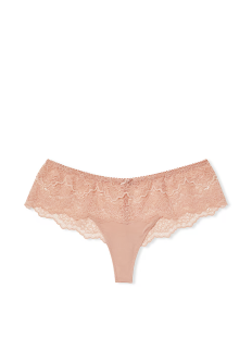 Трусики Lace Trim Hipster Thong Panty Blush