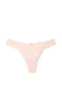 Трусики Dream Angels Lace Thong Panty Purest Pink