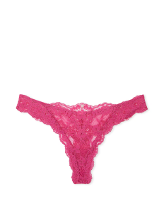 Трусики Dream Angels Lace Thong Panty Luscious Rose