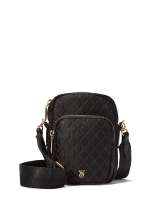 Сумка Phone Crossbody Bag Black Satin