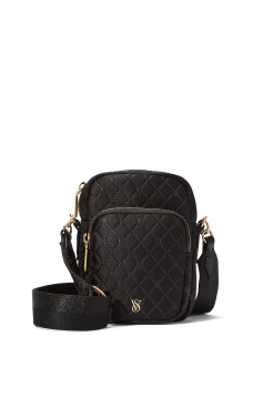 Сумка Phone Crossbody Bag Black Satin