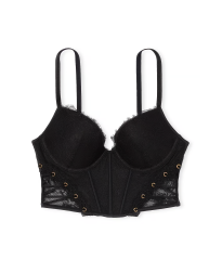 Бюстьє Rose Lace & Grommet Push-Up Corset Top Black