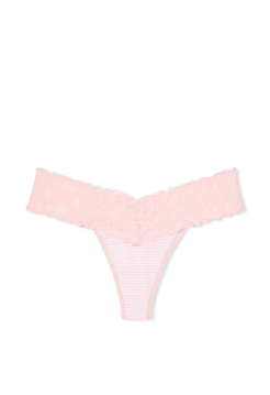 Трусики Lace Thong Panty Pink