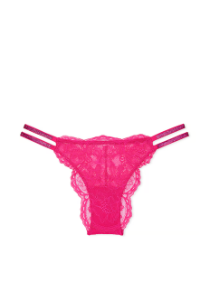 Трусики Shine Strap Lace Brazilian Panty Forever Pink