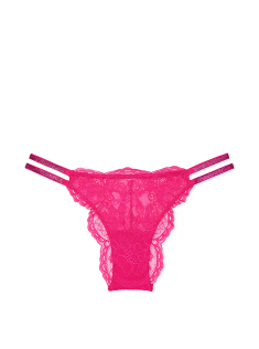 Трусики Shine Strap Lace Brazilian Panty Forever Pink