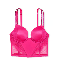 Бюст Double Shine Strap Push-Up Corset Top Hot Pink