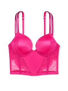 Бюст Double Shine Strap Push-Up Corset Top Hot Pink