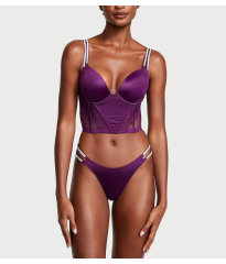 Комплект білизни Double Shine Strap Push-Up Corset Top Set Grape Soda