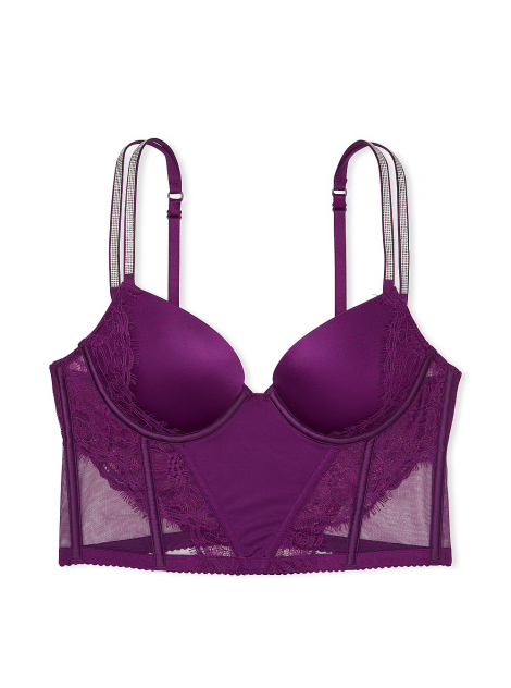 Бюст Double Shine Strap Push-Up Corset Top Grape Soda