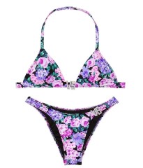 Купальник Triangle Crystal Logo VS Swim Top & Thong Floral