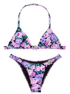 Купальник Triangle Crystal Logo VS Swim Top & Thong Floral