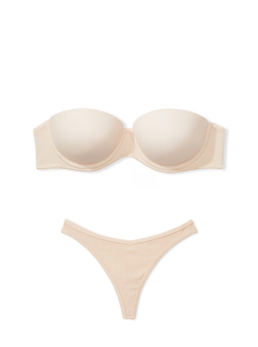 Комплект білизни Wear Everywhere Strapless PINK PUSH-UP Bra Marzipan Nude Set