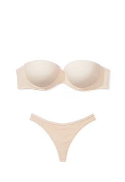 Комплект білизни Wear Everywhere Strapless PINK PUSH-UP Bra Marzipan Nude Set