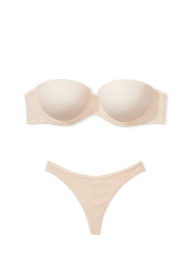Комплект белья Wear Everywhere Strapless PINK PUSH-UP Bra Marzipan Nude Set