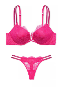Комплект білизни Bombshell Add-2-Cups Shine Strap Lace Push-Up Bra Set