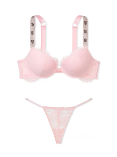 Комплект белья Shine Strap Push-up Bra Pretty Blossom V-string Set