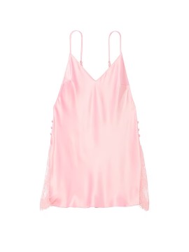 Пеньюар Satin Plunge Lace Slip Angel Pink❤️