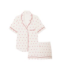Пижама Modal Short Pajama Set White heart