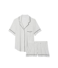 Піжама Modal Short Pajama Set white Grey