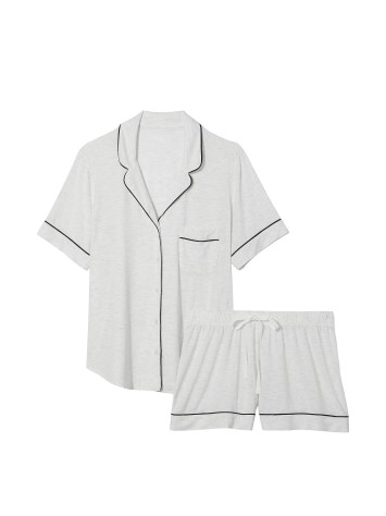 Пижама Modal Short Pajama Set white Grey
