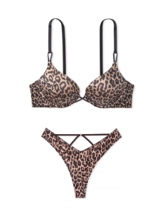 Комплект білизни Victoria's Secret Bra Bombshell Plunge Leopard Set