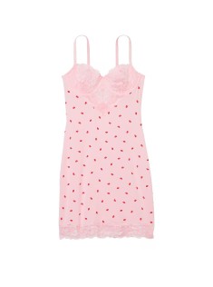 Пеньюар Modal & Lace Cupped Mini Slip Dress Purest Pink Lips