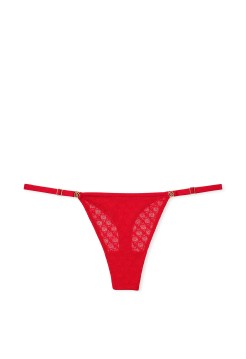 Трусики Icon Lace String Thong Panty Lipstick