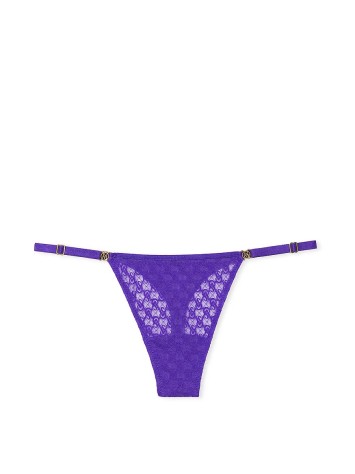 Трусики Icon Lace String Thong Panty Purple Shock