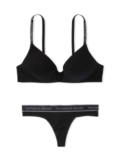 Комплект білизни T-Shirt Cotton Lightly Lined Wireless Bra Black Set