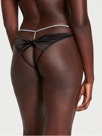 Трусики Shine Bow Satin Open-Back Brazilian Panty