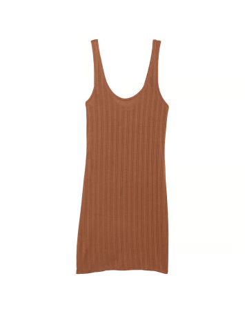Сукня-пеньюар Luxe Modal Ribbed Slip Caramel