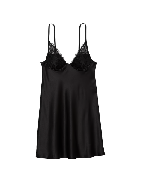 Пеньюар Victoria's Secret Fishnet Ziggy Slip Black