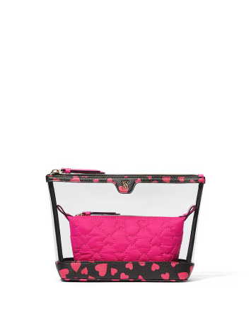 Косметичка 2-Piece Makeup Bag Hearts